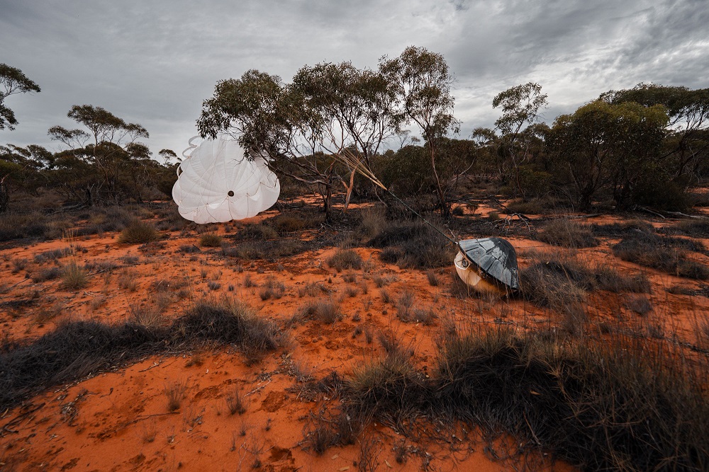 Touchdown For In-Space Manufacturing Mission: Rocket Lab’s Pioneer Spacecraft Delivers Re-Entry for Varda’s In-Space Manufacturing Capsule in South Australia